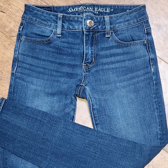 AMERICAN EAGLE Women's Super Super Stretch X Jegging - Sz 0 Short - Picture 2 of 6